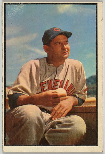 Early Wynn, Pitcher, Cleveland Indians, from Collector Series, Colors set, series 7 (R406-7) issued by Bowman Gum, Issued by Bowman Gum Company, Commercial color lithograph 