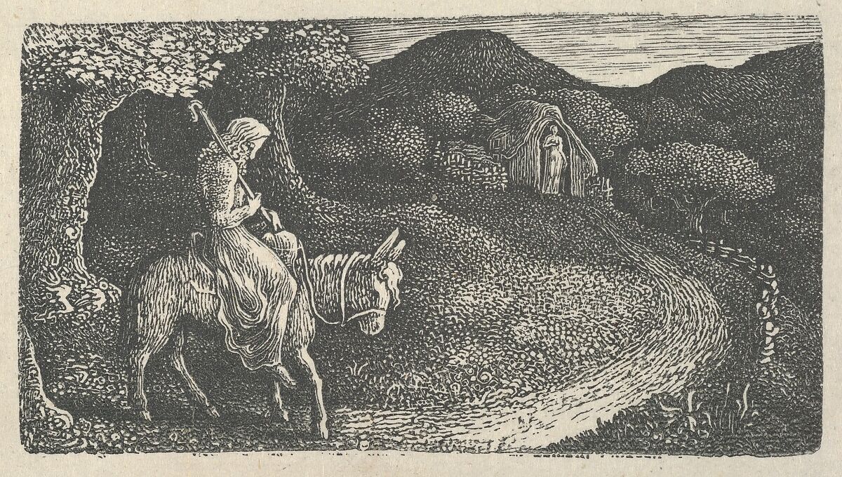 The Return Home, Edward Calvert (British, Appledore, Devon 1799–1833 Hackney (London)), Wood engraving on India paper; third state of three 