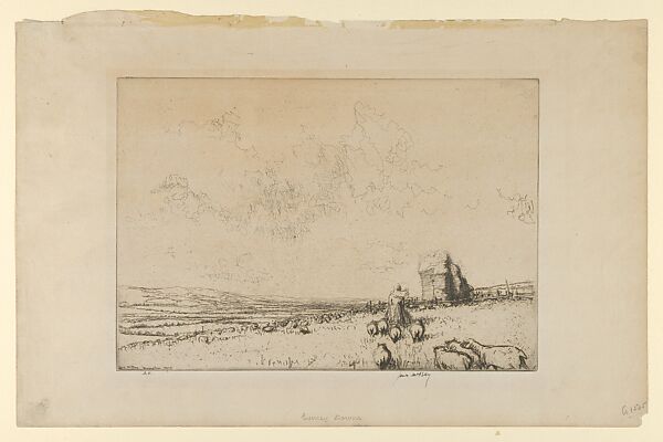 Surrey Downs, James McBey (British, Newburgh 1883–1959 Tangier), Etching 