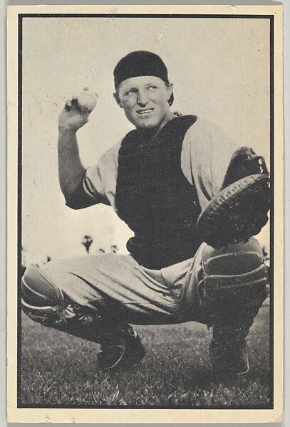Ray Murray, Catcher, Philadelphia Athletics, from Collector Series, Black & White set, series 8 (R406-8) issued by Bowman Gum, Issued by Bowman Gum Company, Commercial lithograph 