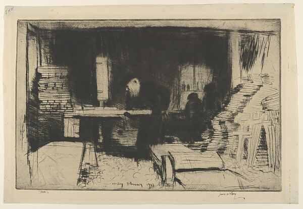The Carpenter of Hesdin, James McBey (British, Newburgh 1883–1959 Tangier), Drypoint 