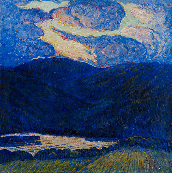 An Evening Mountainscape, Marsden Hartley (American, Lewiston, Maine 1877–1943 Ellsworth, Maine), Oil on canvas 