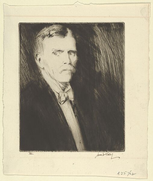 Portrait of Frank Gibson, James McBey (British, Newburgh 1883–1959 Tangier), Drypoint 
