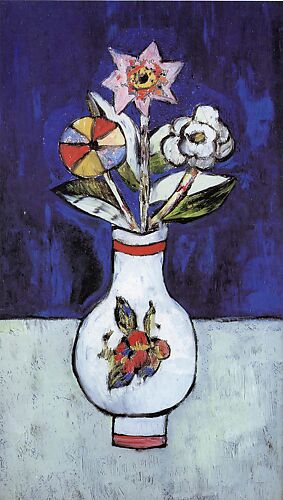 Three Flowers in a Vase