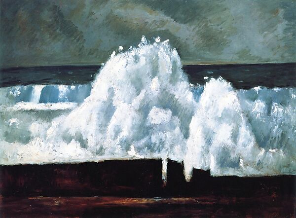 The Wave, Marsden Hartley (American, Lewiston, Maine 1877–1943 Ellsworth, Maine), Oil on masonite-type hardboard 