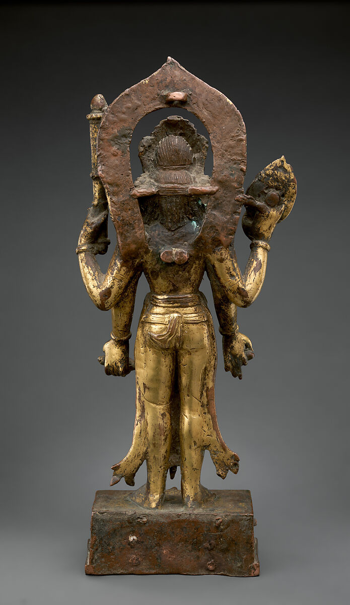 Vishnu, Copper alloy with gilding, Nepal (Kathmandu Valley)