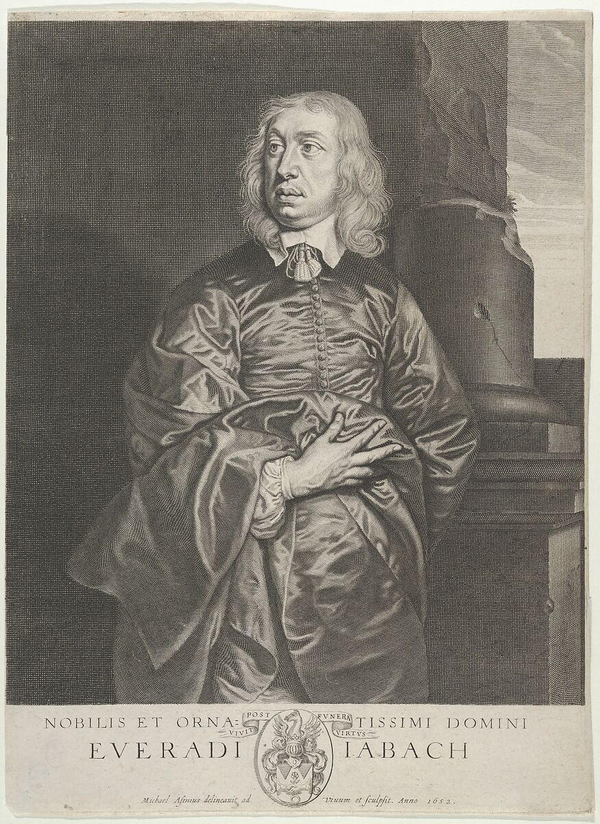 Everhard Jabach, Banquiere à Paris, Amateur des beaux  Arts, Michel Lasne  French, Engraving