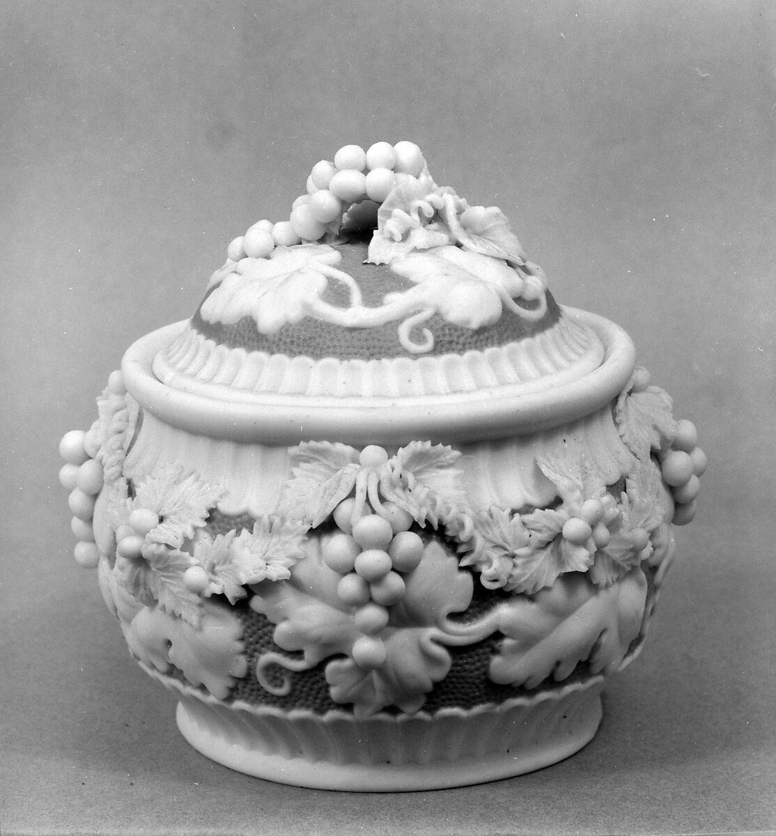 Powder Jar, Parian porcelain, American