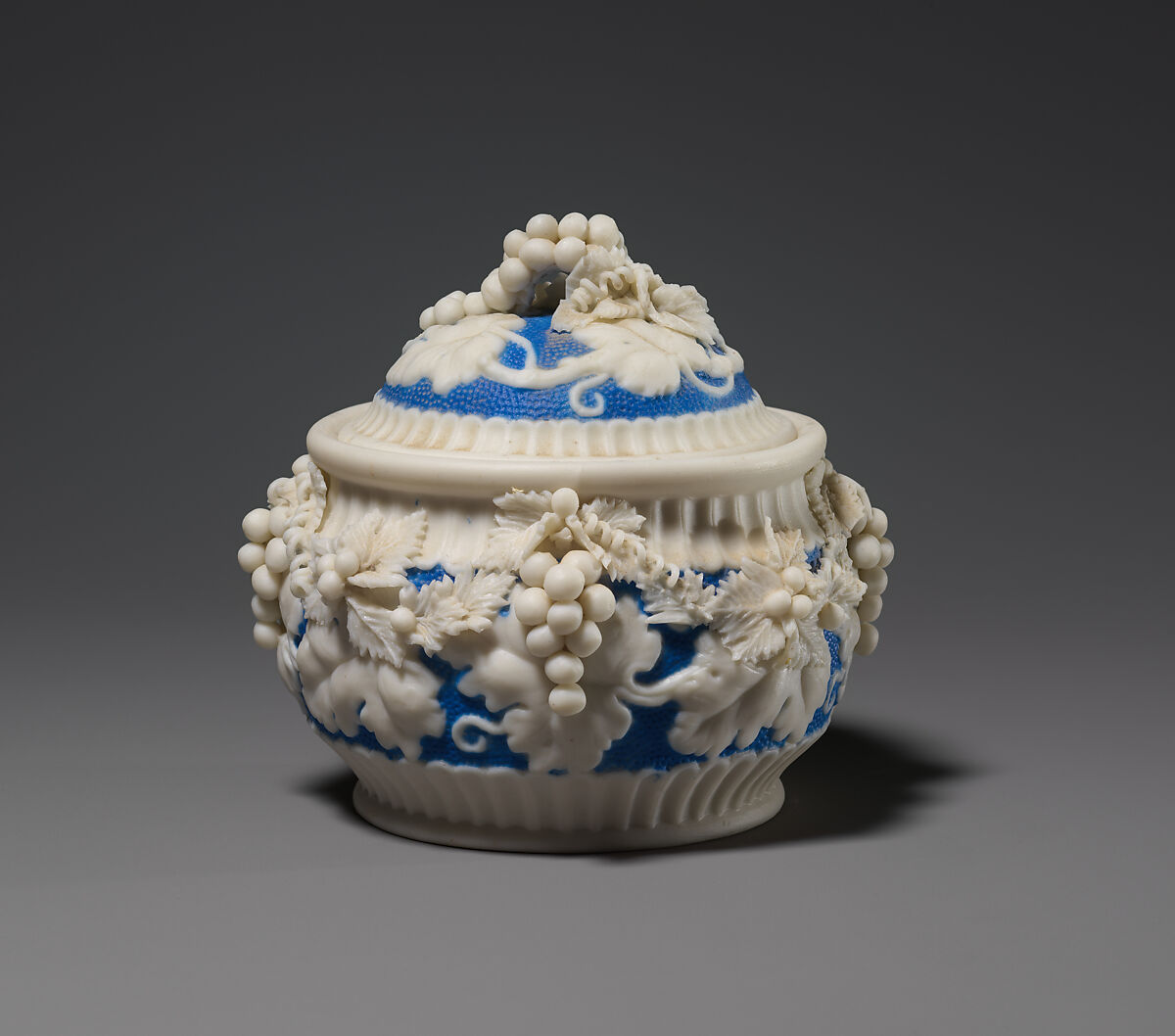 Powder Jar, Parian porcelain, American