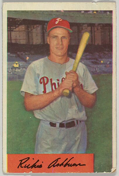 Issued by Bowman Gum Company  Richie Ashburn, Centerfield