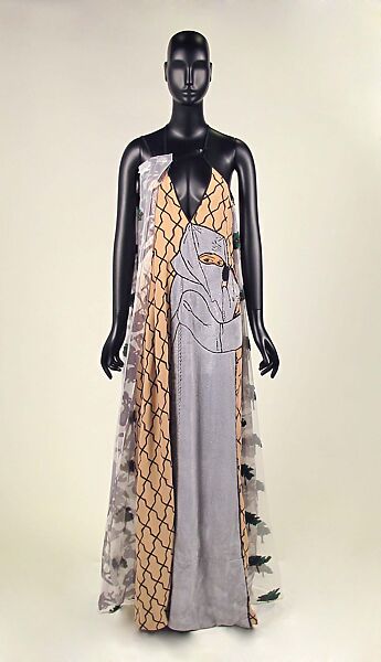 Dress, Hussein Chalayan (British, born Cyprus, 1970), polyester-viscose, polyester, elastane, nylon, British 
