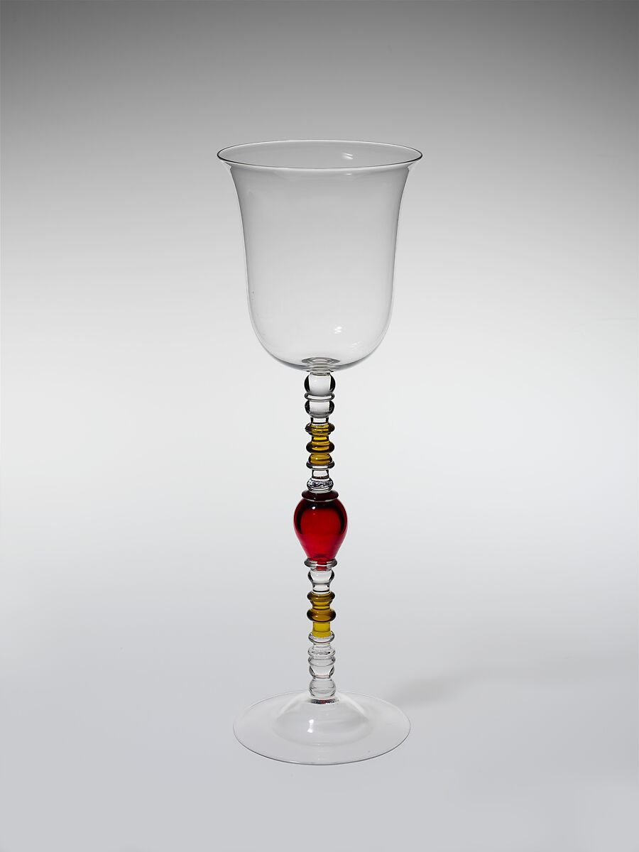 Presentation chalice, Boston &amp; Sandwich Glass Company (American, 1825–1888, Sandwich, Massachusetts), Blown glass, American 