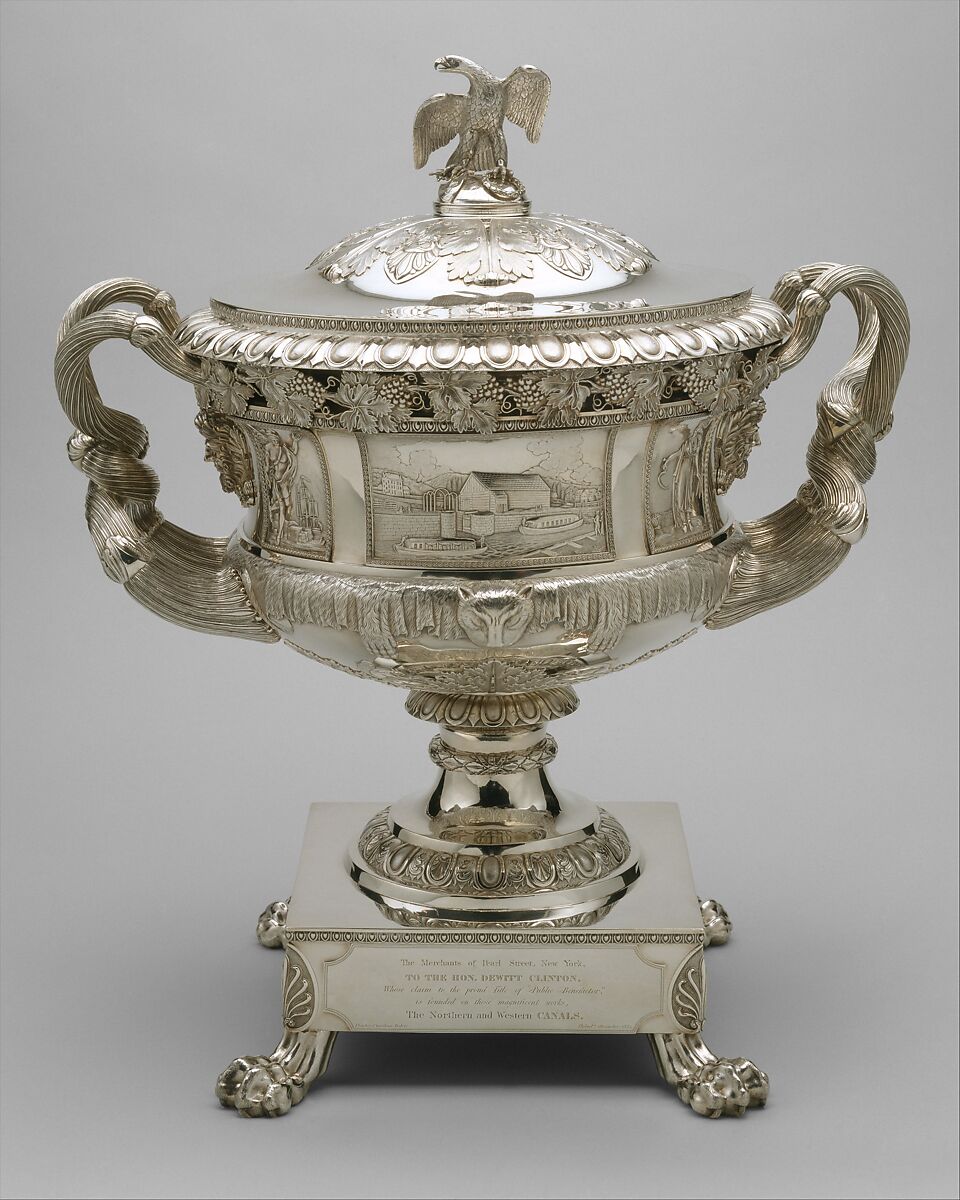 Presentation Vase, Thomas Fletcher (American, Alstead, New Hampshire 1787–1866 New Jersey), Silver, American 