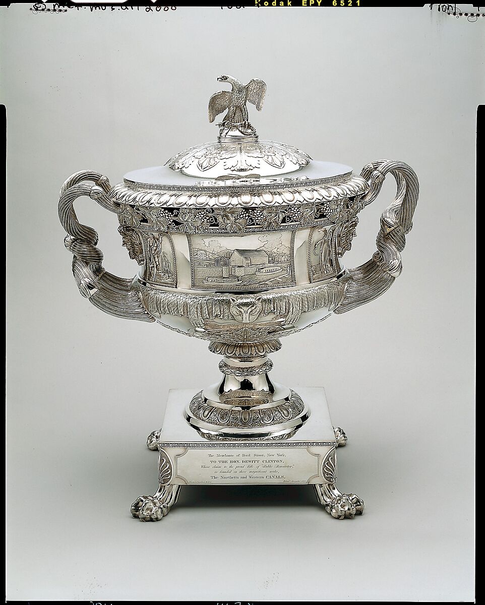 Presentation Vase, Thomas Fletcher (American, Alstead, New Hampshire 1787–1866 New Jersey), Silver, American