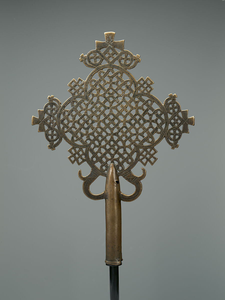 Processional Cross, Copper alloy, Ethiopia, Lasta region