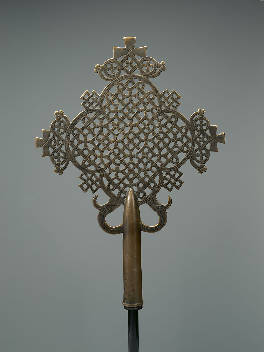 Processional Cross, Copper alloy, Ethiopia, Lasta region 