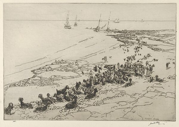 Phoenician Coast, James McBey (British, Newburgh 1883–1959 Tangier), Etching 
