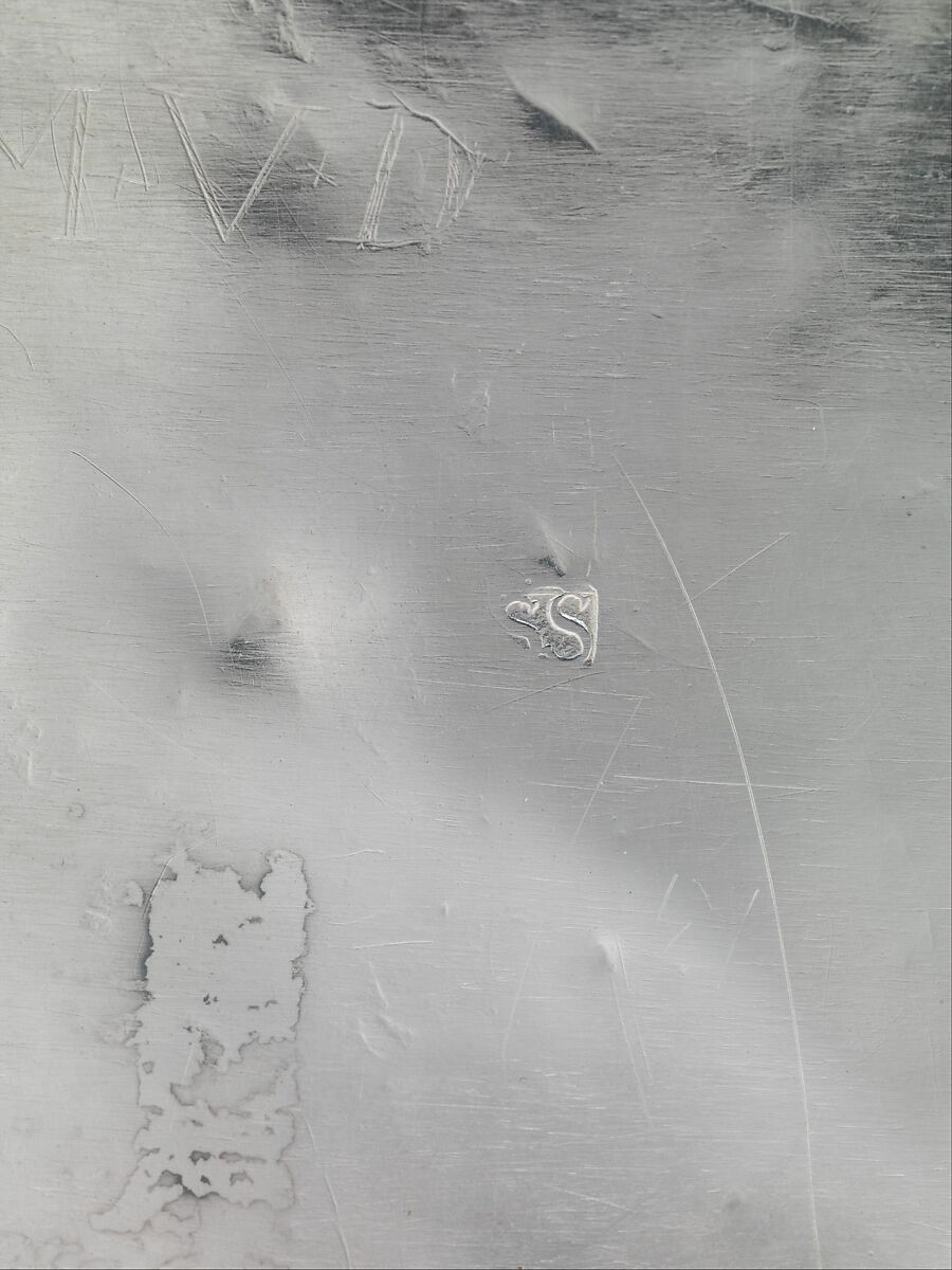 Sugar Box, Simeon Soumaine (baptized 1685–ca. 1750), Silver, American