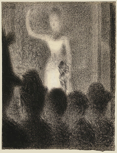 High C (Forte Chanteuse), Georges Seurat (French, Paris 1859–1891 Paris), Conté crayon and white gouache on paper 