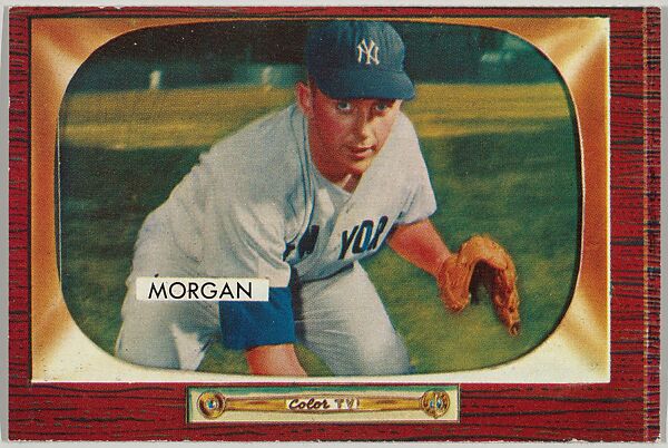 Tom Morgan, Pitcher, New York Yankees, from Color TV Set series, series 10 (R406-10) issued by Bowman Gum, Issued by Bowman Gum Company, Commercial color lithograph 