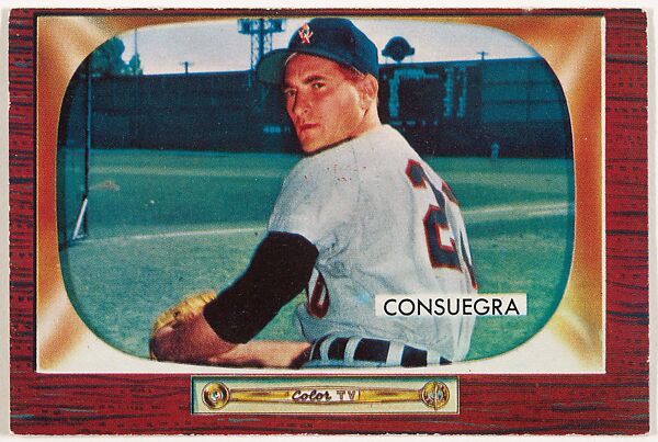 Sandalio Consuegra, Pitcher, Chicago White Sox, from Color TV Set series, series 10 (R406-10) issued by Bowman Gum, Issued by Bowman Gum Company, Commercial color lithograph 