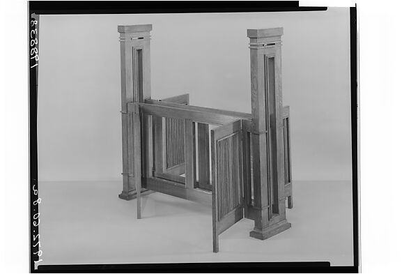 Print Table, Frank Lloyd Wright (American, Richland Center, Wisconsin 1867–1959 Phoenix, Arizona), White oak, American