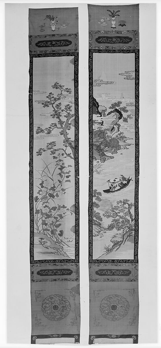 Tapestry Picture, Silk, metallic thread, China
