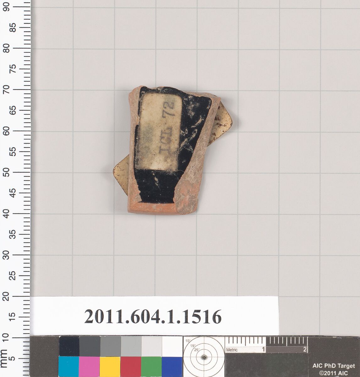 Terracotta fragment of a kylix (drinking cup), Attributed to Onesimos [DvB], Terracotta, Greek, Attic