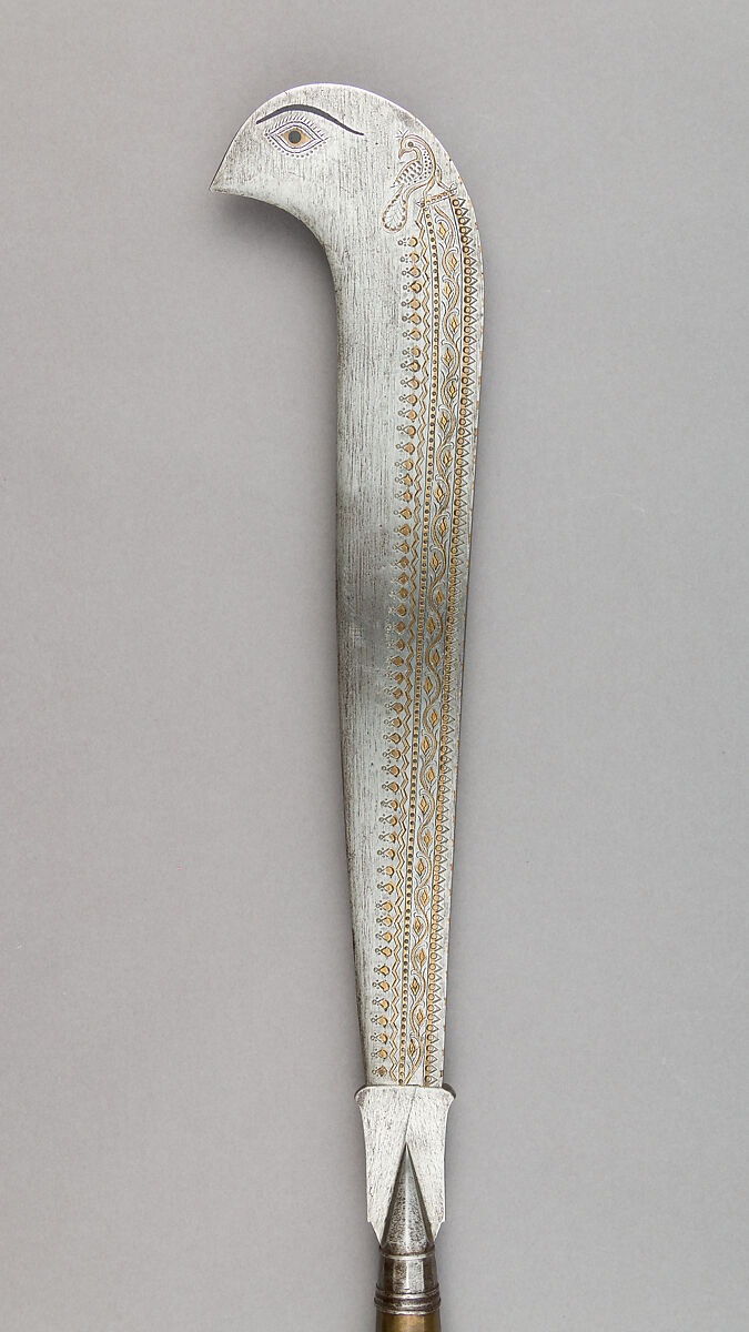 Set of Sacrificial Weapons, Steel, wood, brass, Indian, Bengal (?) or Nepalese