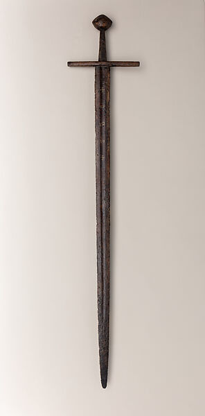 Sword, Steel, copper alloy, European, possibly Germany
