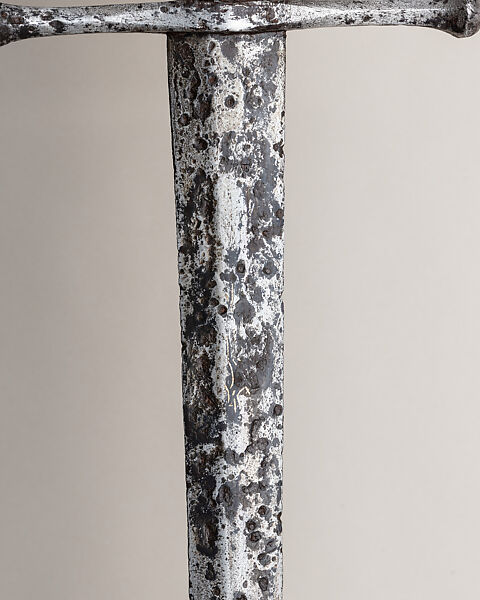 Hand-and-a-Half Sword from the Castillon Group, Steel, wood, silver, copper alloy, British or French