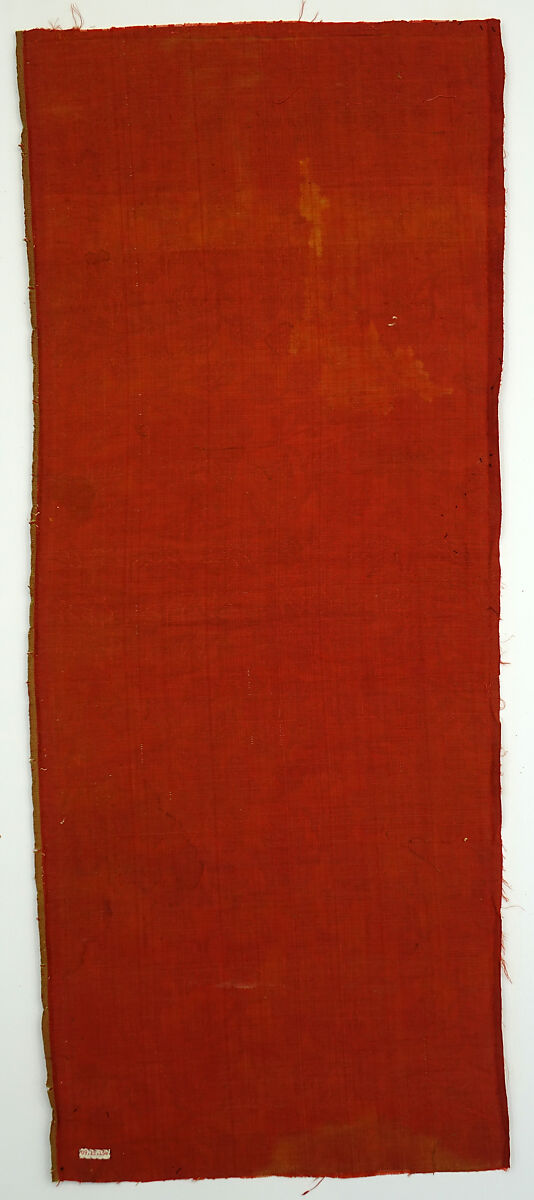 Two textiles with flowers, Silk voided cut velvet with metal thread, China