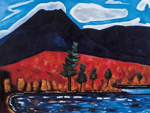 Mount Katahdin, Autumn, No. 1, Marsden Hartley (American, Lewiston, Maine 1877–1943 Ellsworth, Maine), Oil on canvas 