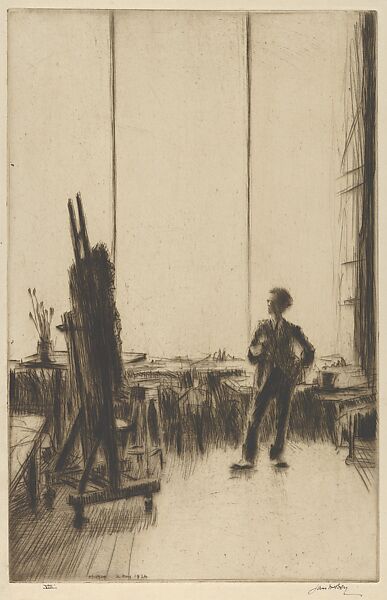 The Critic, James McBey (British, Newburgh 1883–1959 Tangier), Drypoint 