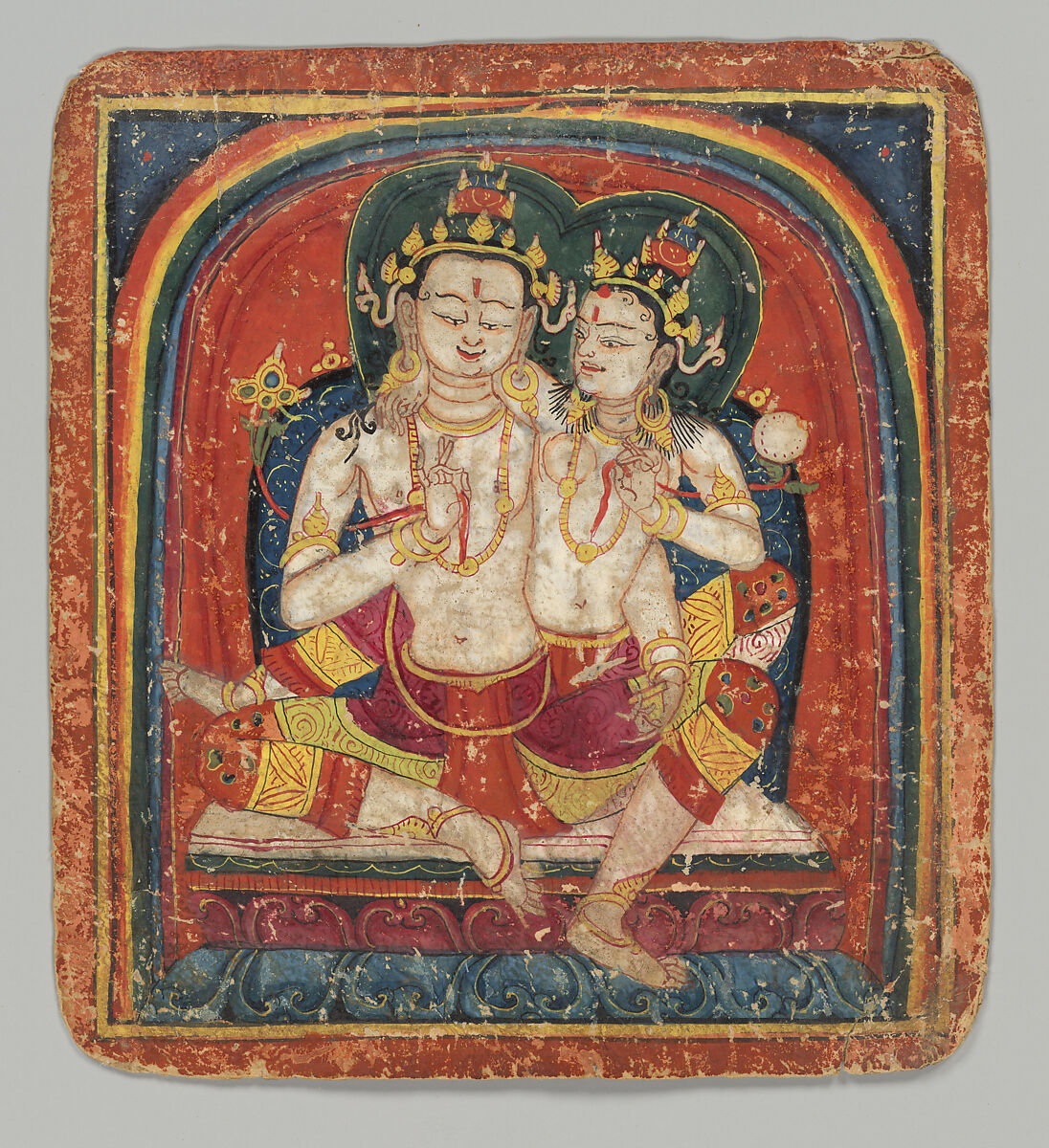 Initiation Cards (Tsakalis), Opaque watercolor on paper, Tibet