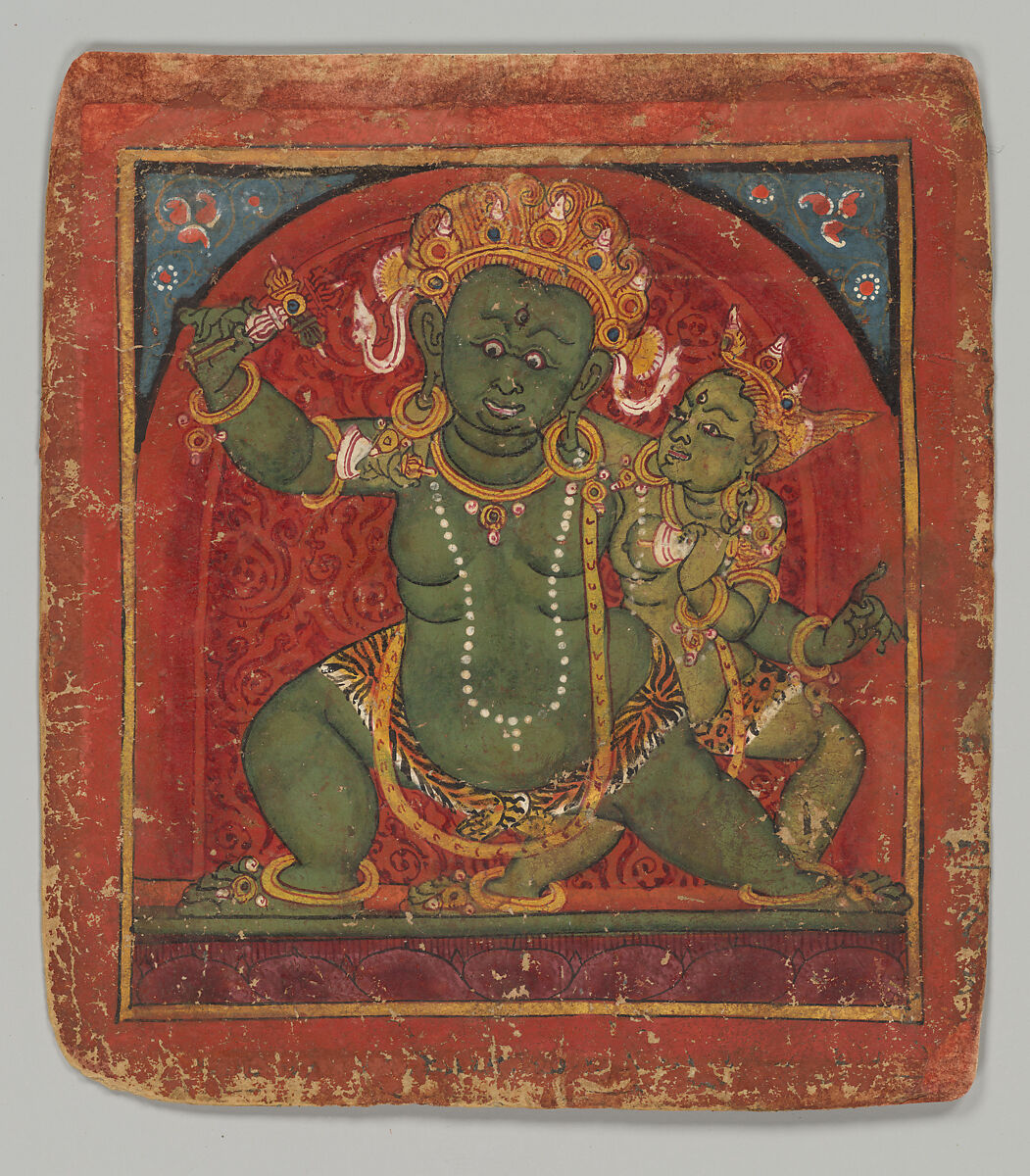 Initiation Cards (Tsakalis), Opaque watercolor on paper, Tibet