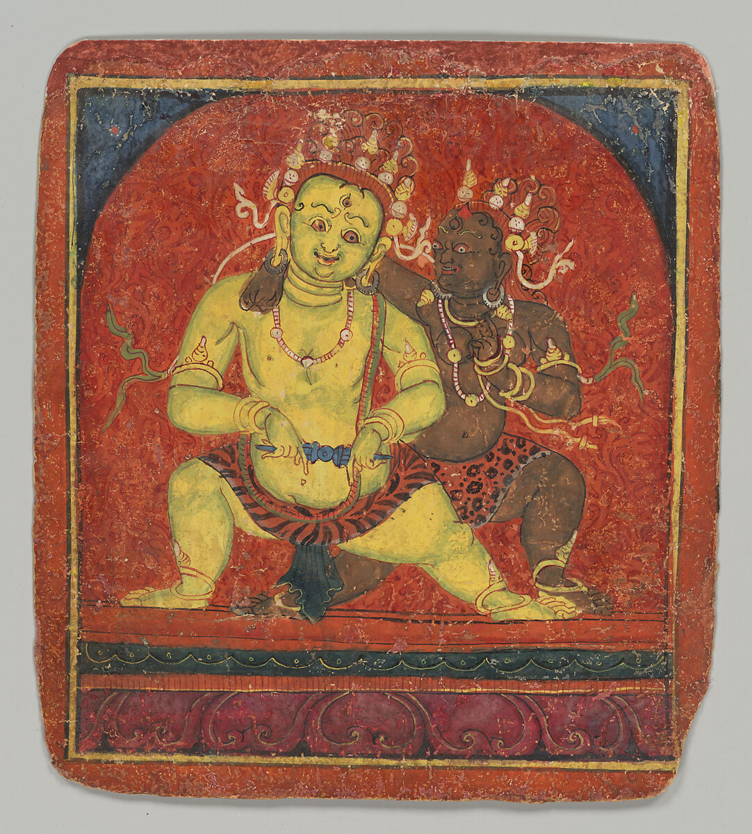 Initiation Cards (Tsakalis), Opaque watercolor on paper, Tibet