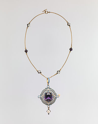 Renaissance revival pendant on chain