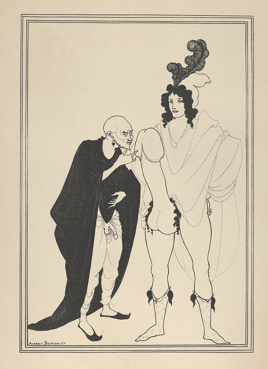 The Examination of the Herald, for "The Lysistrata of Aristophanes", Aubrey Vincent Beardsley (British, Brighton, Sussex 1872–1898 Menton), Collotype 