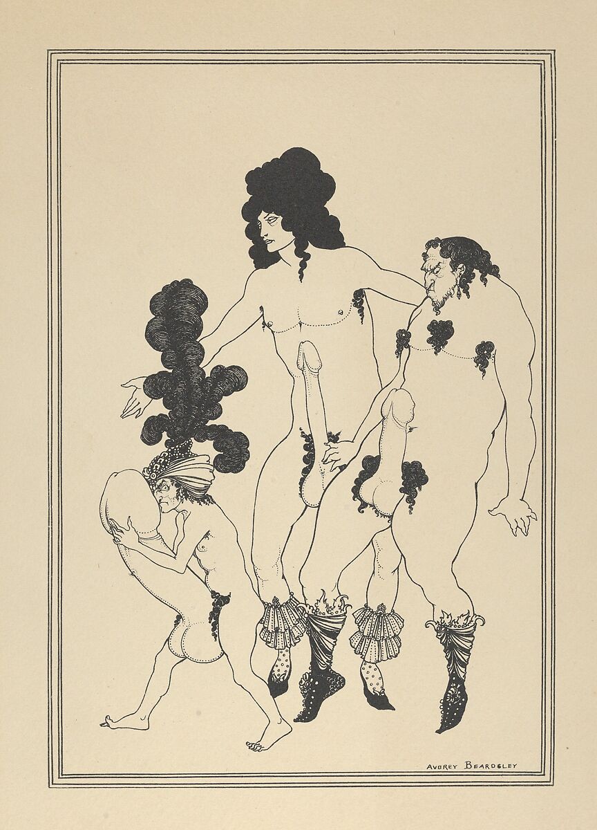 The Lacedemonian Ambassadors, for "The Lysistrata of Aristophanes", Aubrey Vincent Beardsley (British, Brighton, Sussex 1872–1898 Menton), Collotype 