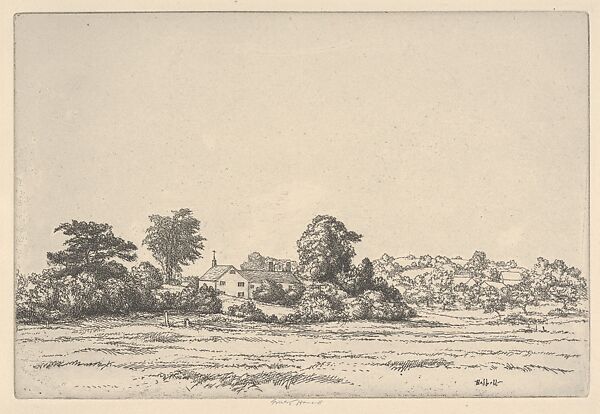 Farm and Meadows, Ernest Haskell (American, Woodstock, Connecticut 1876–1925 West Point, Maine), Etching 