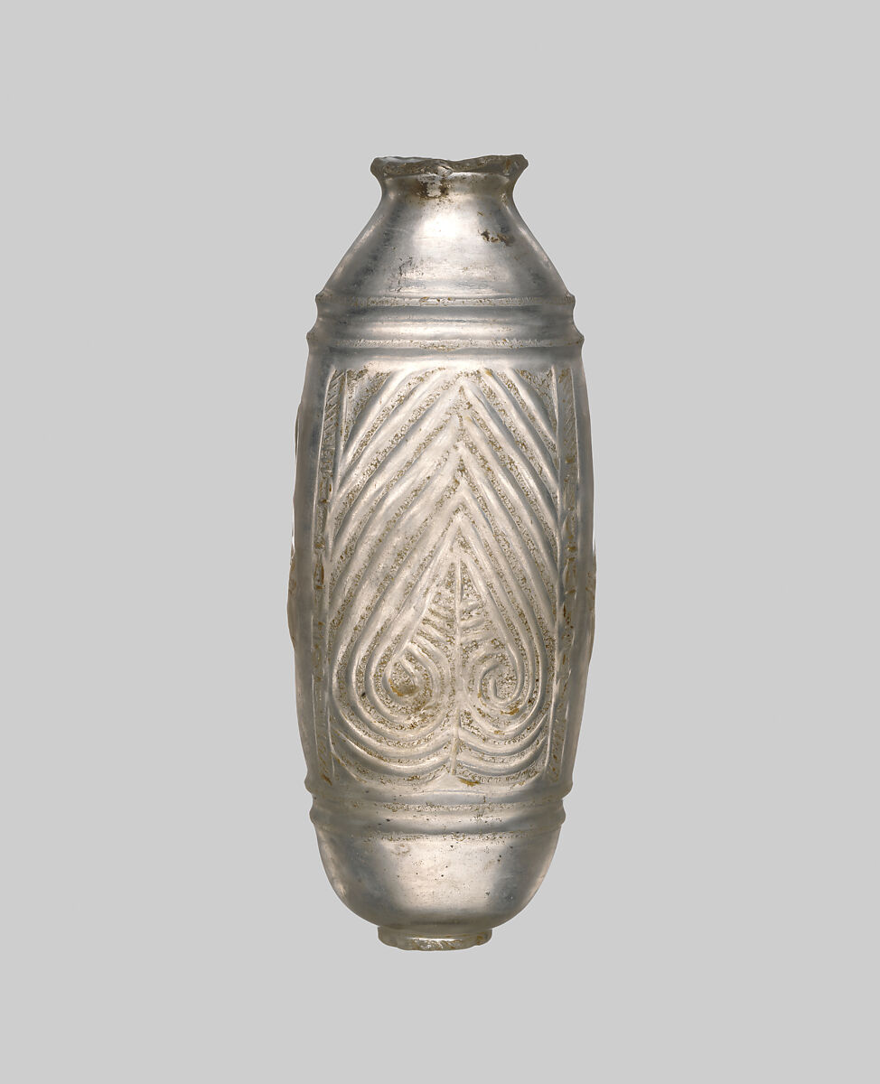 Rock Crystal Flask with Cross, Rock Crystal, Byzantine