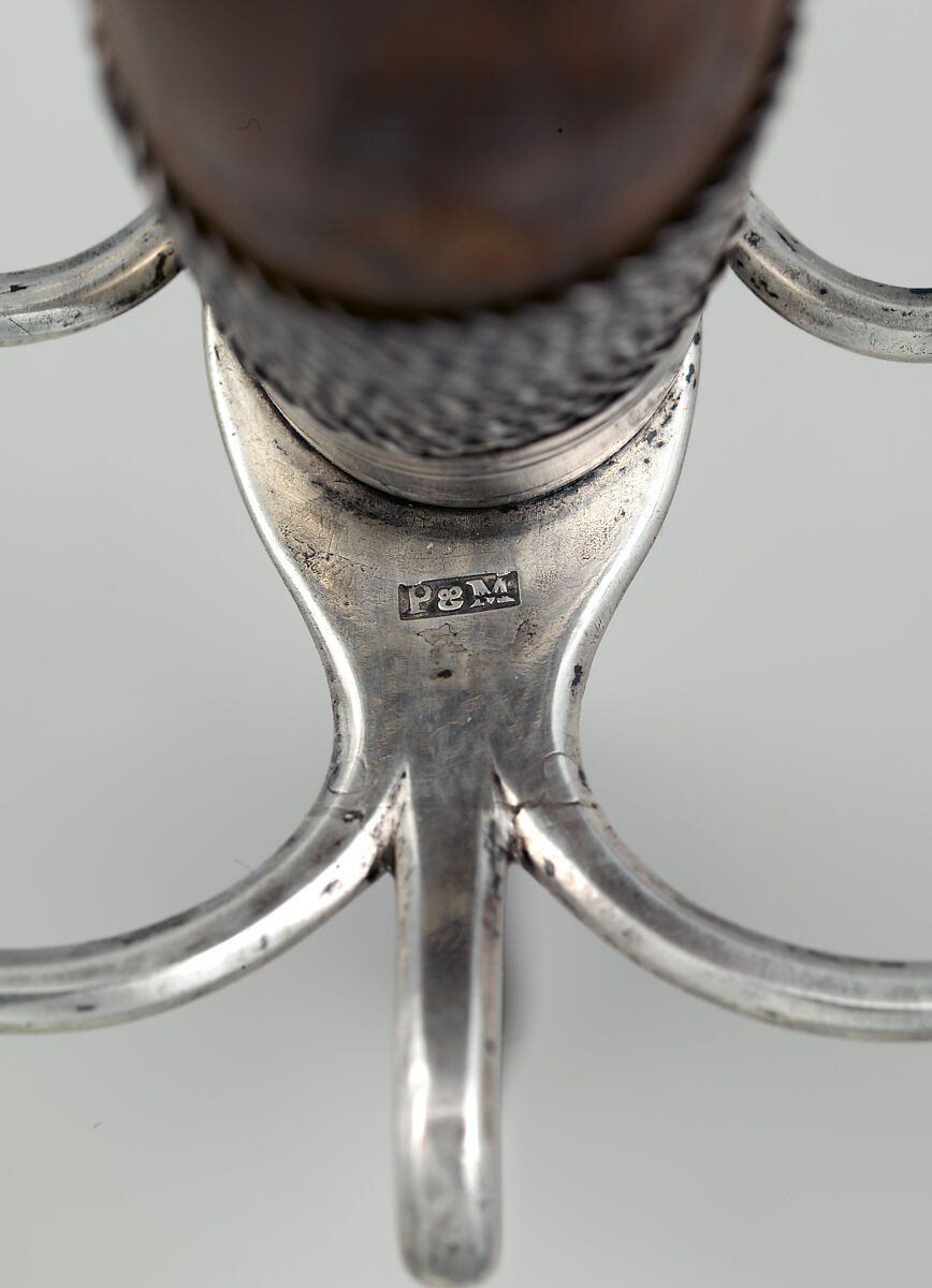 Cavalry Officer's Saber, Hilt by Parry &amp; Musgrave (American, Philadelphia 1792–1796 Philadelphia), Steel, silver, wood, textile, copper, American, Philadelphia