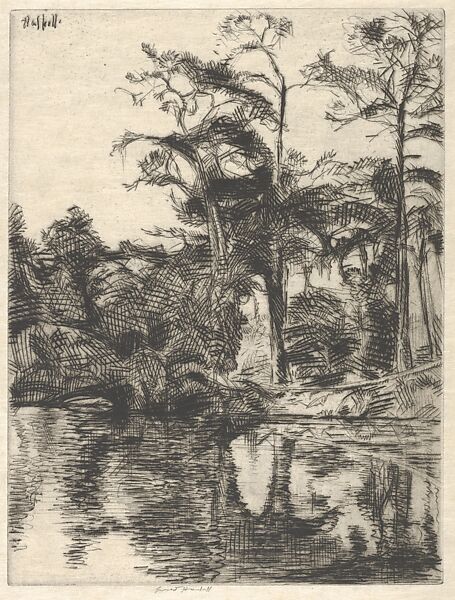 Alligator Pool, Ernest Haskell (American, Woodstock, Connecticut 1876–1925 West Point, Maine), Drypoint 