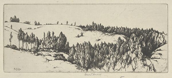 Along San Pablo Road, Ernest Haskell (American, Woodstock, Connecticut 1876–1925 West Point, Maine), Etching 