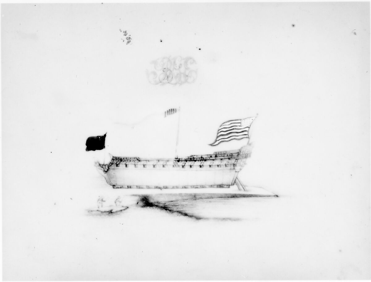 Punch Bowl, Porcelain, Chinese, for American market