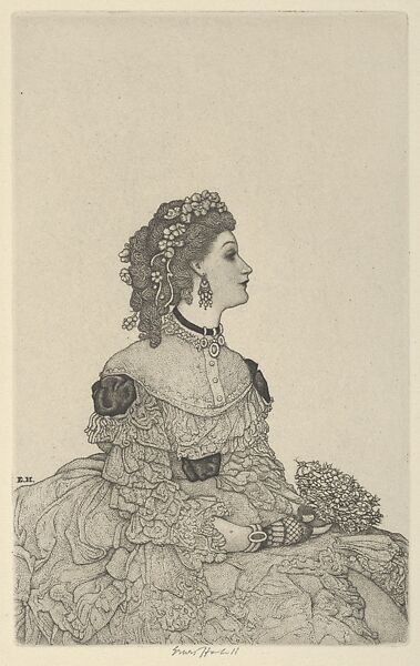 Amelia, Ernest Haskell (American, Woodstock, Connecticut 1876–1925 West Point, Maine), Stipple engraving 
