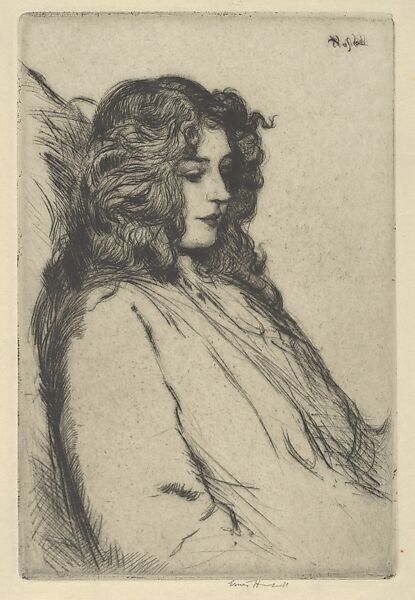 Retrospection, Ernest Haskell (American, Woodstock, Connecticut 1876–1925 West Point, Maine), Drypoint 