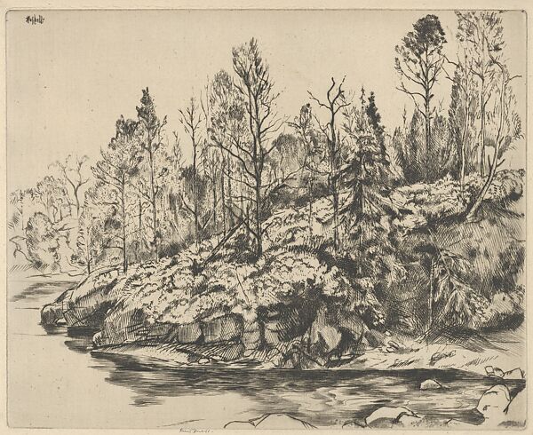 Autumnal Point, Ernest Haskell (American, Woodstock, Connecticut 1876–1925 West Point, Maine), Drypoint 
