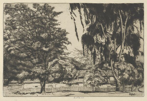 Castro House, Ernest Haskell (American, Woodstock, Connecticut 1876–1925 West Point, Maine), Drypoint 
